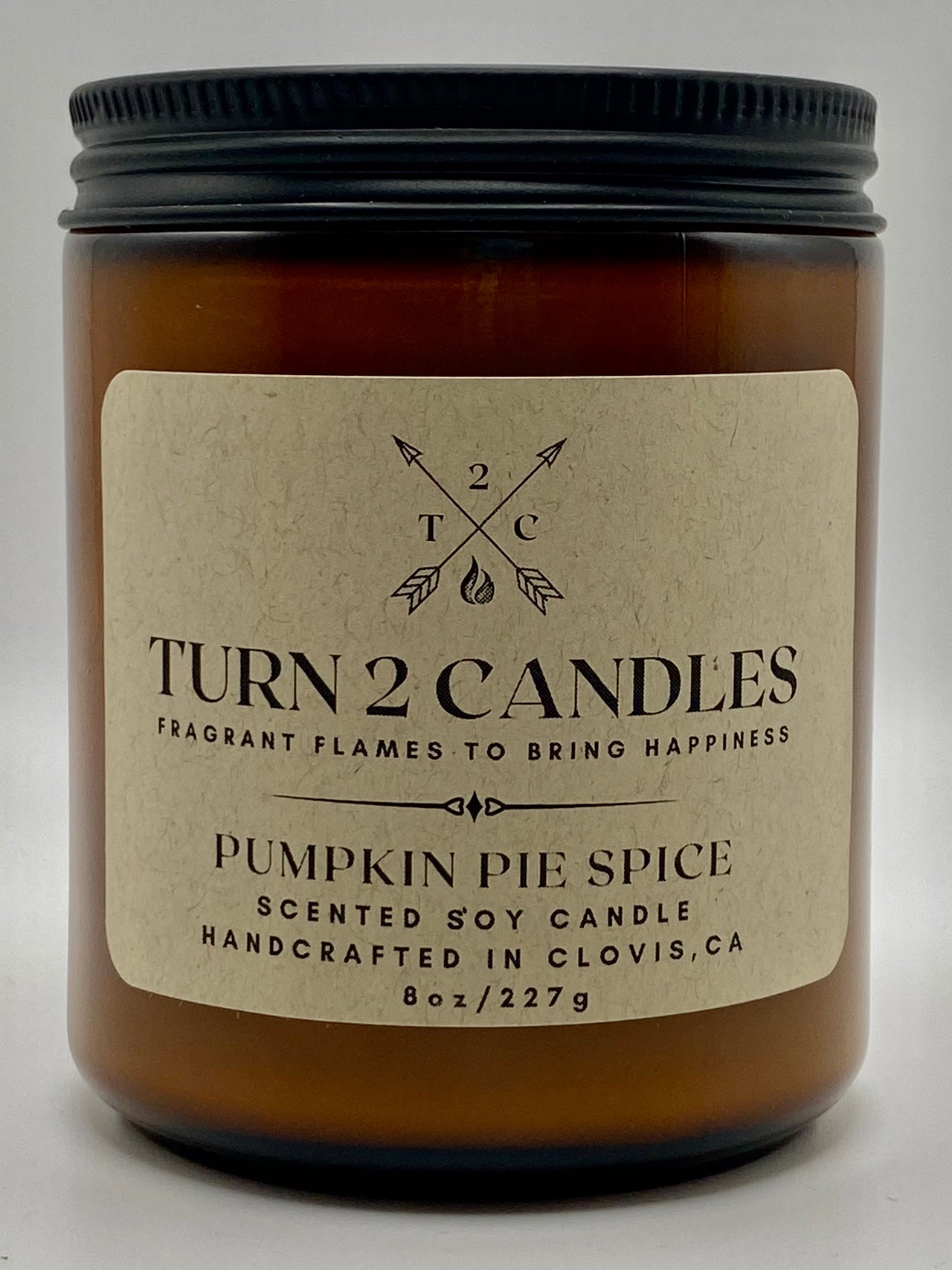 Soy Wax Candle - Pumpkin Pie Spice - Premium Candle from Turn2Candles - Just $12! Shop now at Turn2Candles