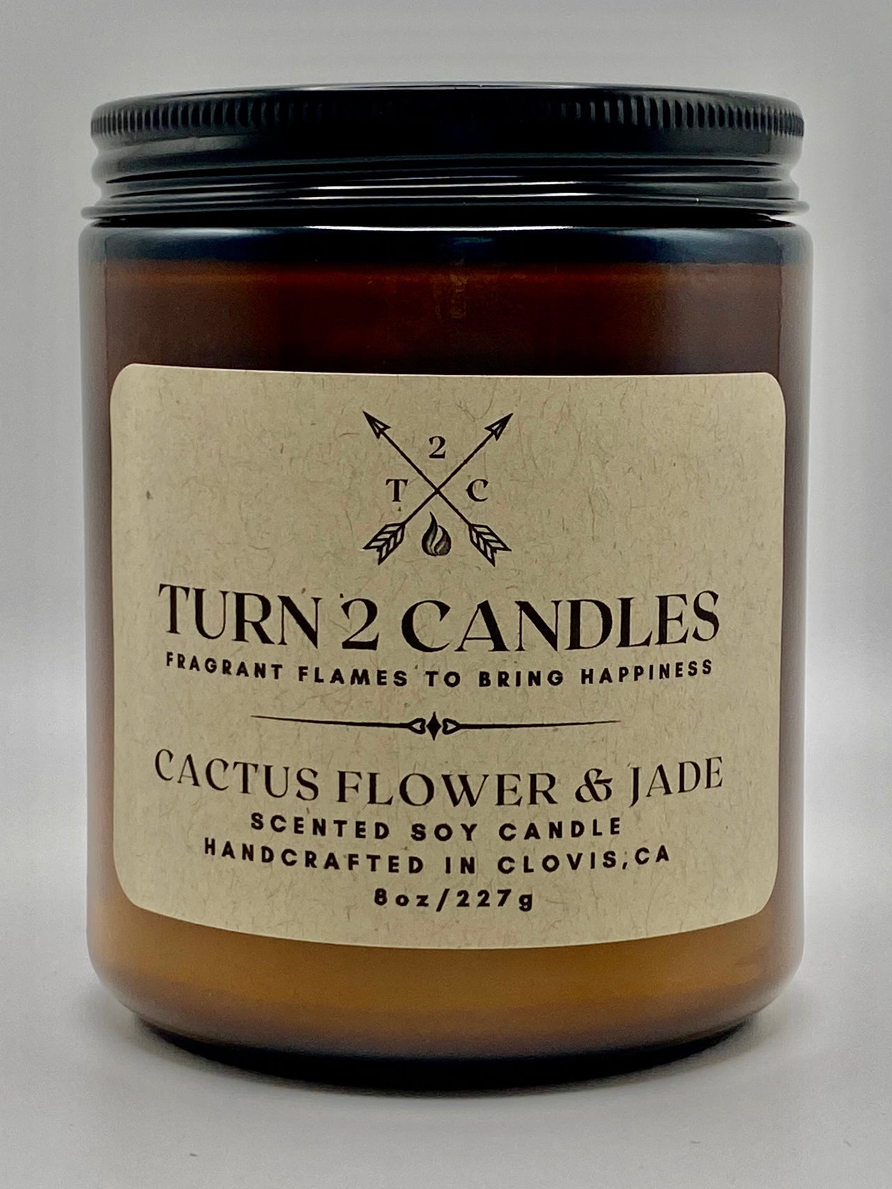 Soy Wax Candle - Cactus Flower and Jade - Premium Candle from Turn2Candles - Just $12! Shop now at Turn2Candles