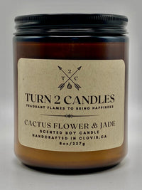 Thumbnail for Soy Wax Candle - Cactus Flower and Jade - Premium Candle from Turn2Candles - Just $12! Shop now at Turn2Candles