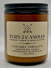 Thumbnail for Soy Wax Candle - Caramel Tobacco - Premium Candle from Turn2Candles - Just $12! Shop now at Turn2Candles