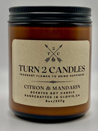 Thumbnail for Soy Wax Candle - Citron and Mandarin - Premium Candle from Turn2Candles - Just $12! Shop now at Turn2Candles