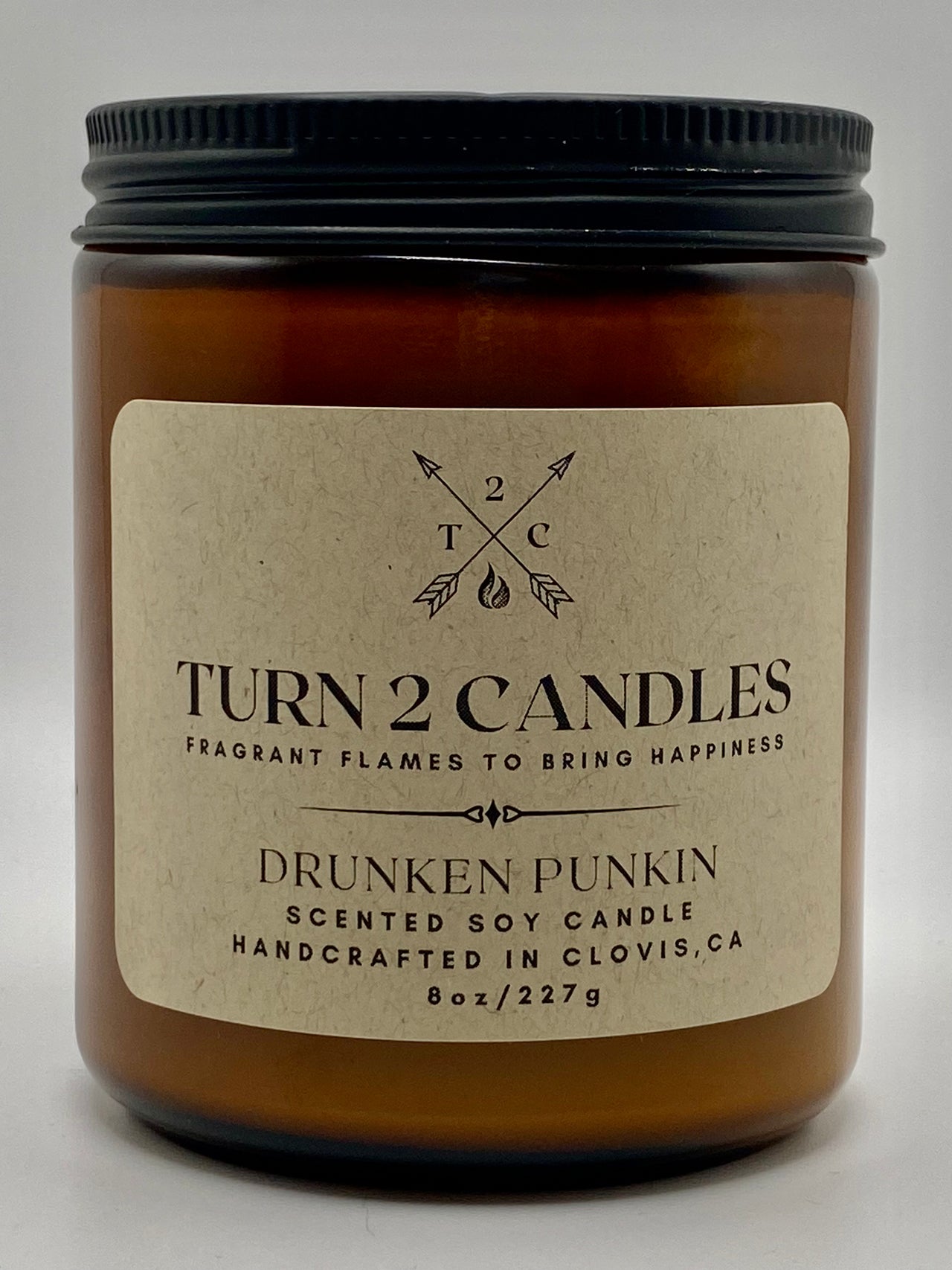 Soy Wax Candle - Drunken Punkin - Premium Candle from Turn2Candles - Just $12! Shop now at Turn2Candles