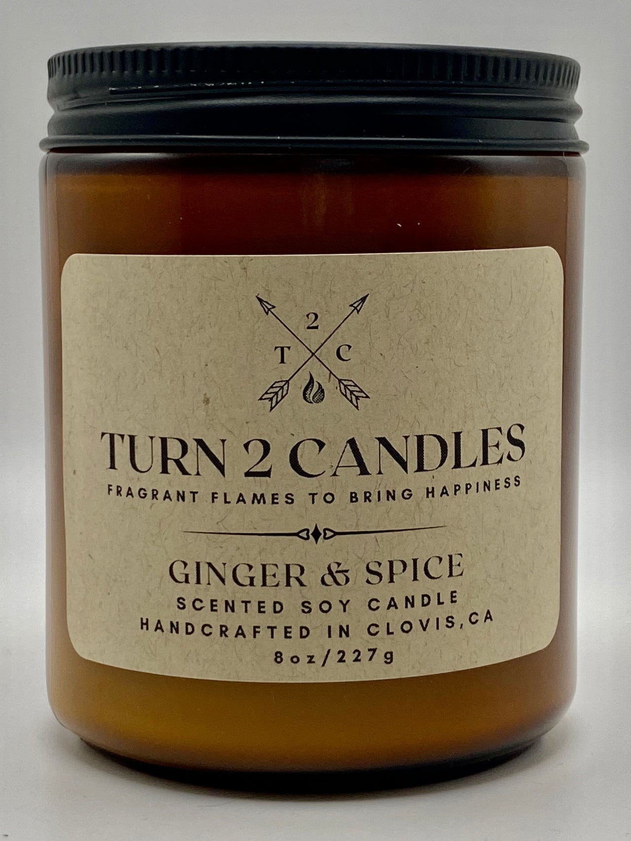 Soy Wax Candle - Ginger and Spice - Premium Candle from Turn2Candles - Just $12! Shop now at Turn2Candles