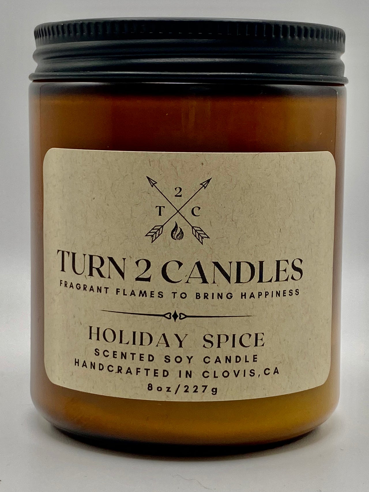 Soy Wax Candle - Holiday Spice - Premium Candle from Turn2Candles - Just $12! Shop now at Turn2Candles