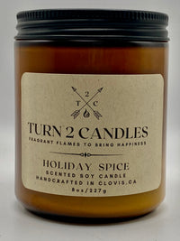 Thumbnail for Soy Wax Candle - Holiday Spice - Premium Candle from Turn2Candles - Just $12! Shop now at Turn2Candles