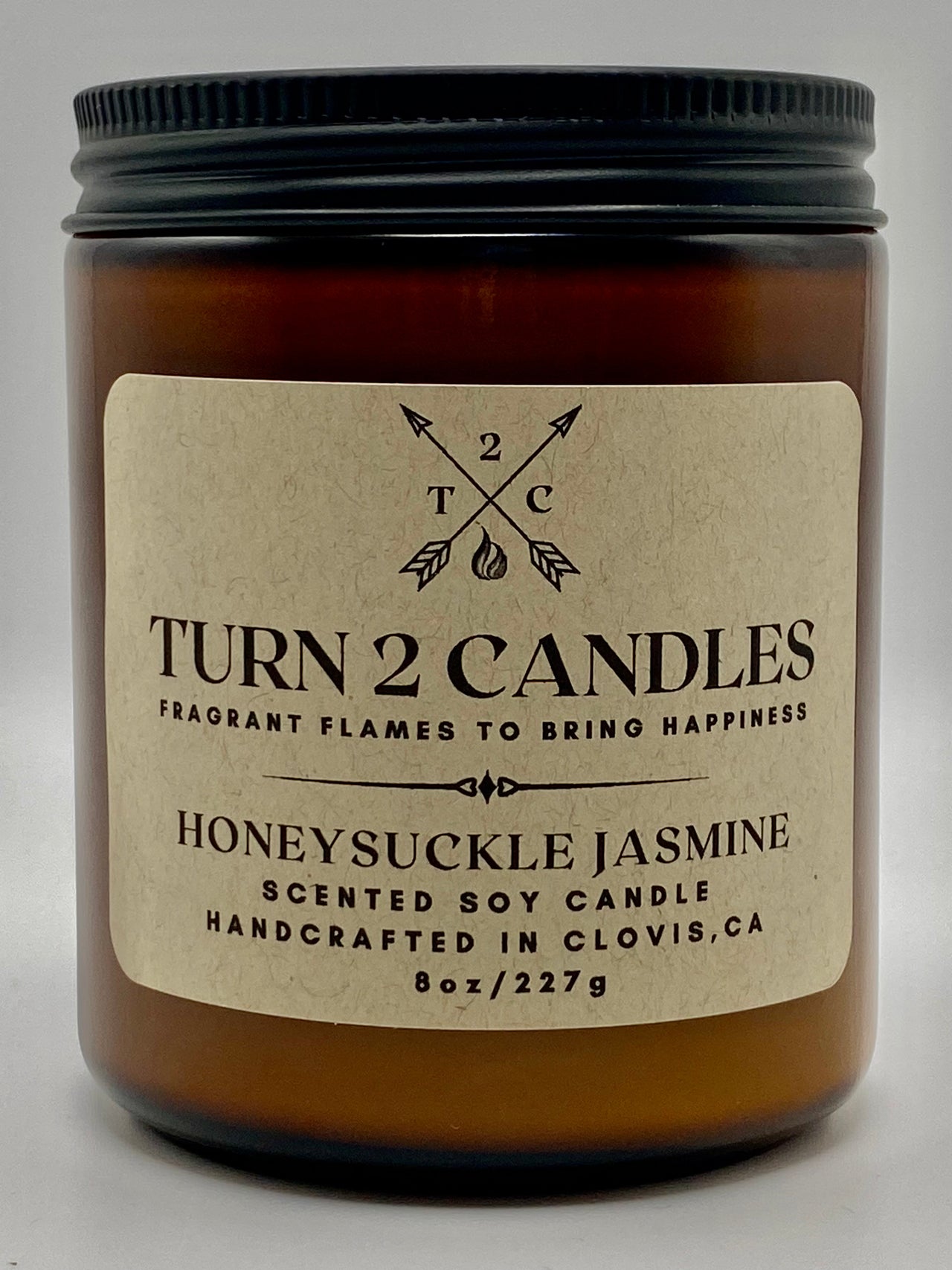 Soy Wax Candle - Honeysuckle Jasmine - Premium Candle from Turn2Candles - Just $12! Shop now at Turn2Candles