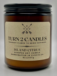 Thumbnail for Soy Wax Candle - Island Citrus - Premium Candle from Turn2Candles - Just $12! Shop now at Turn2Candles