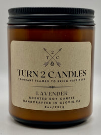 Thumbnail for Soy Wax Candle - Lavender - Premium Candle from Turn2Candles - Just $12! Shop now at Turn2Candles