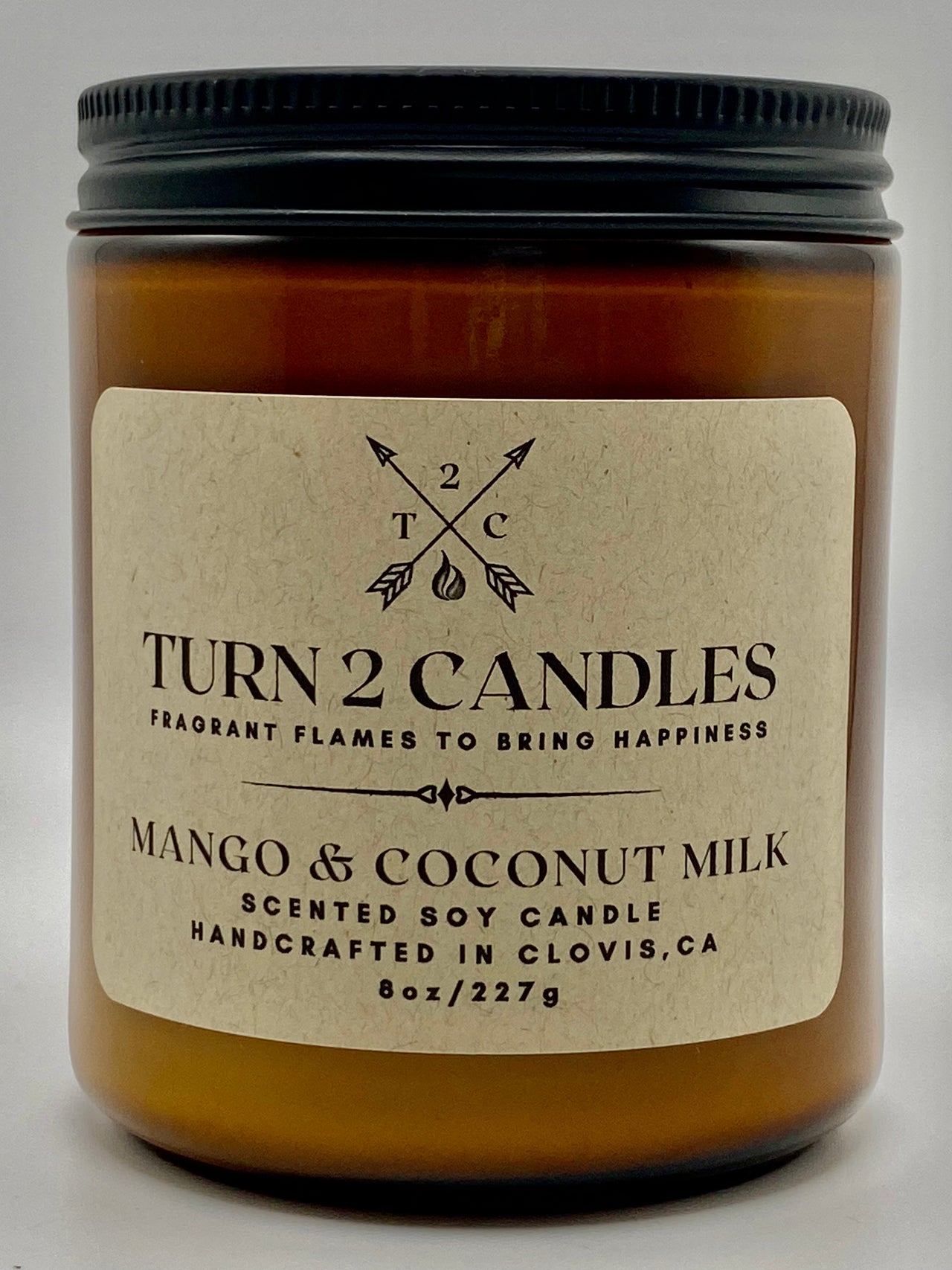 Soy Wax Candle - Mango and Coconut Milk - Premium Candle from Turn2Candles - Just $12! Shop now at Turn2Candles