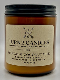 Thumbnail for Soy Wax Candle - Mango and Coconut Milk - Premium Candle from Turn2Candles - Just $12! Shop now at Turn2Candles