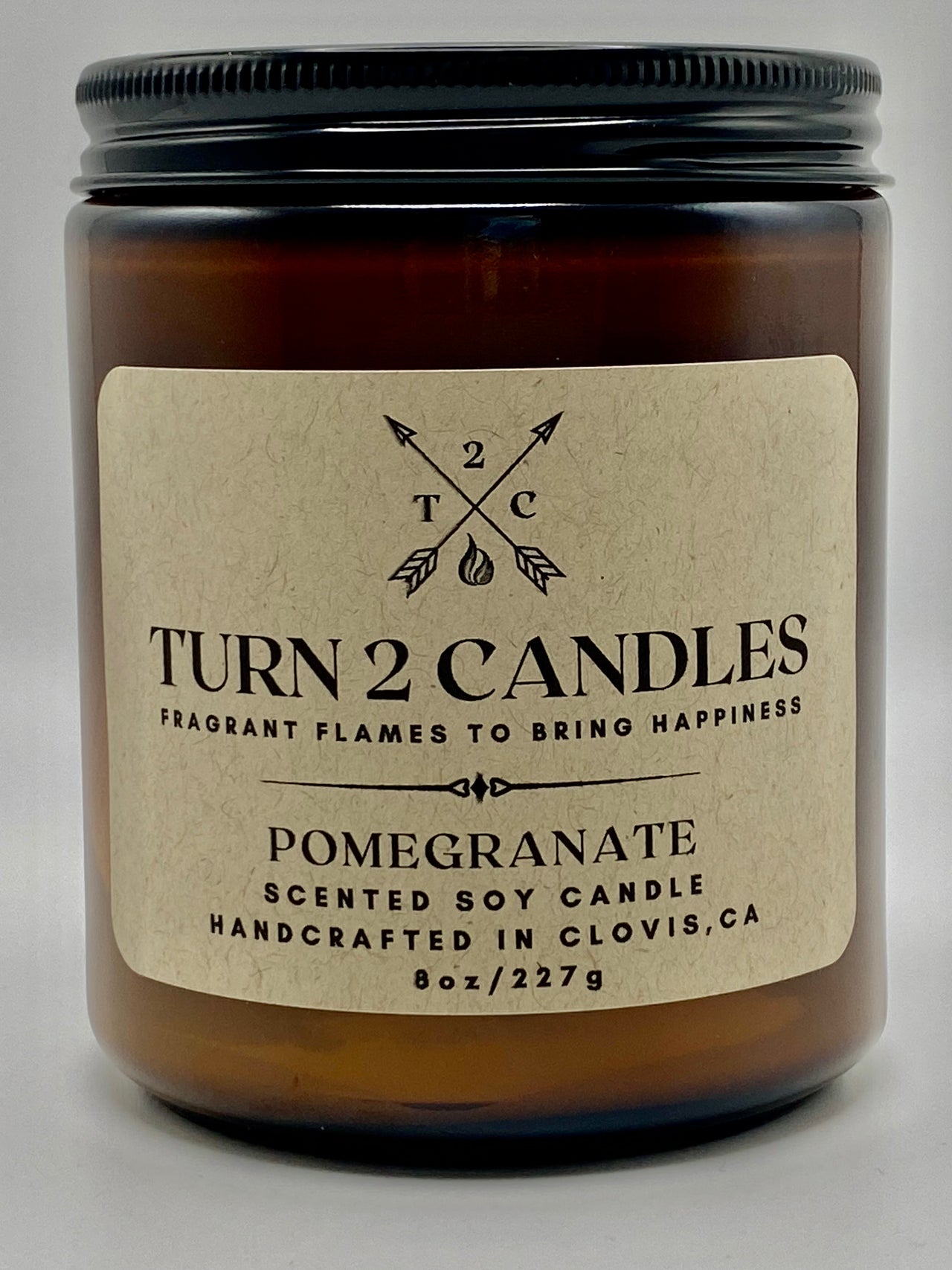 Soy Wax Candle - Pomegranate - Premium Candle from Turn2Candles - Just $12! Shop now at Turn2Candles