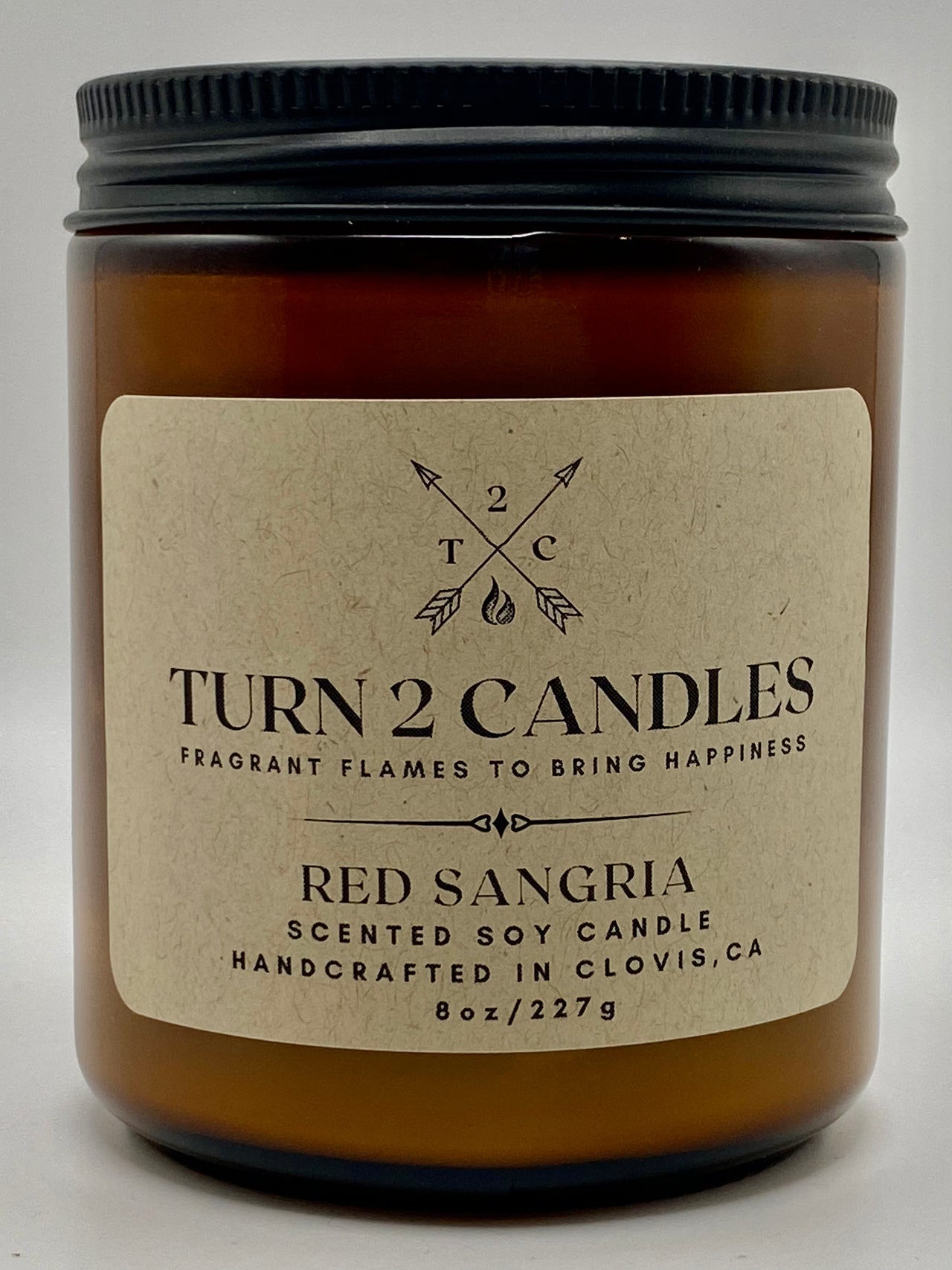 Soy Wax Candle - Red Sangria - Premium Candle from Turn2Candles - Just $12! Shop now at Turn2Candles