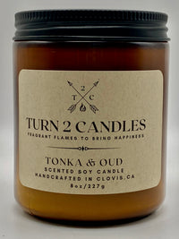 Thumbnail for Soy Wax Candle - Tonka and Oud - Premium Candle from Turn2Candles - Just $12! Shop now at Turn2Candles