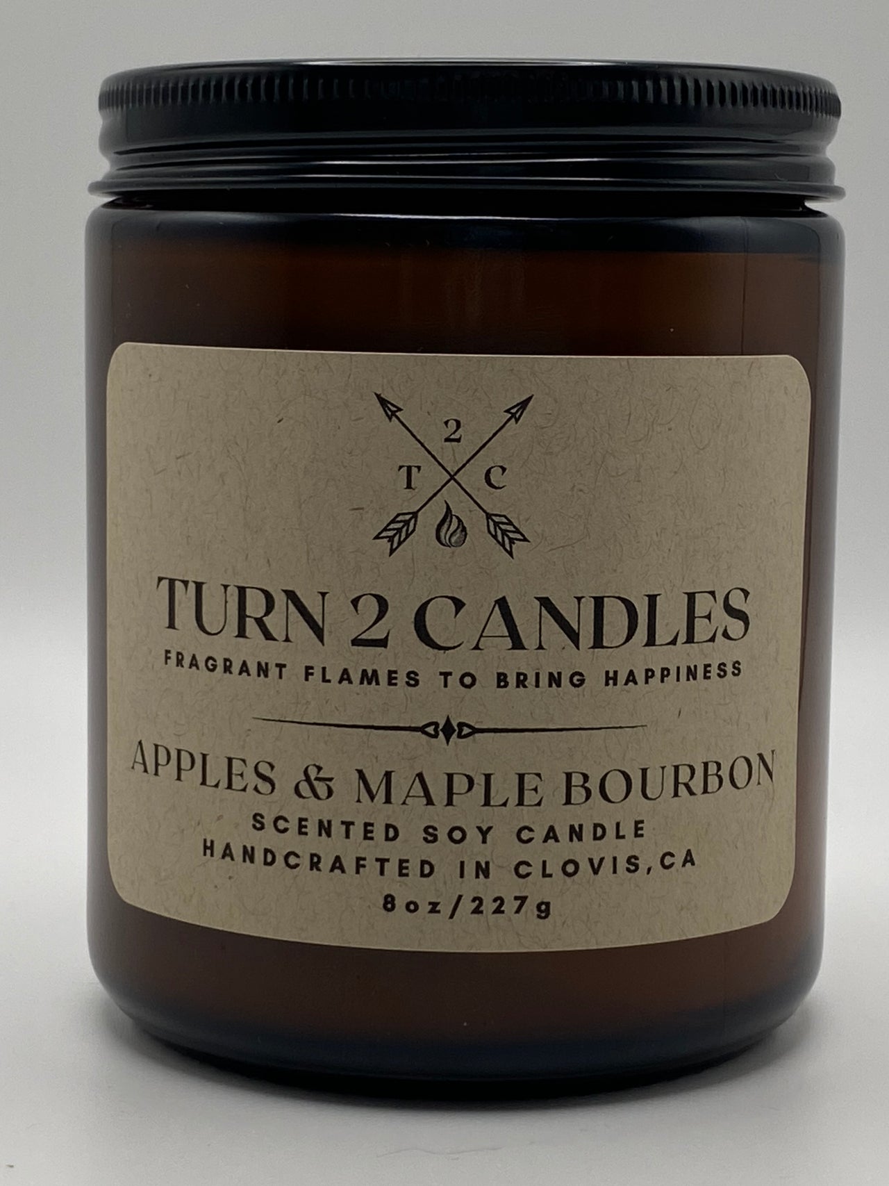 Soy Wax Candle - Apples and Maple Bourbon - Premium Candle from Turn2Candles - Just $12! Shop now at Turn2Candles