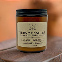 Thumbnail for Soy Wax Candle - Caramel Tobacco - Premium Candle from Turn2Candles - Just $12! Shop now at Turn2Candles