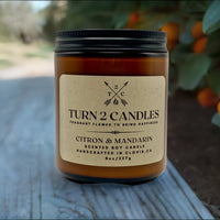 Thumbnail for Soy Wax Candle - Citron and Mandarin - Premium Candle from Turn2Candles - Just $12! Shop now at Turn2Candles