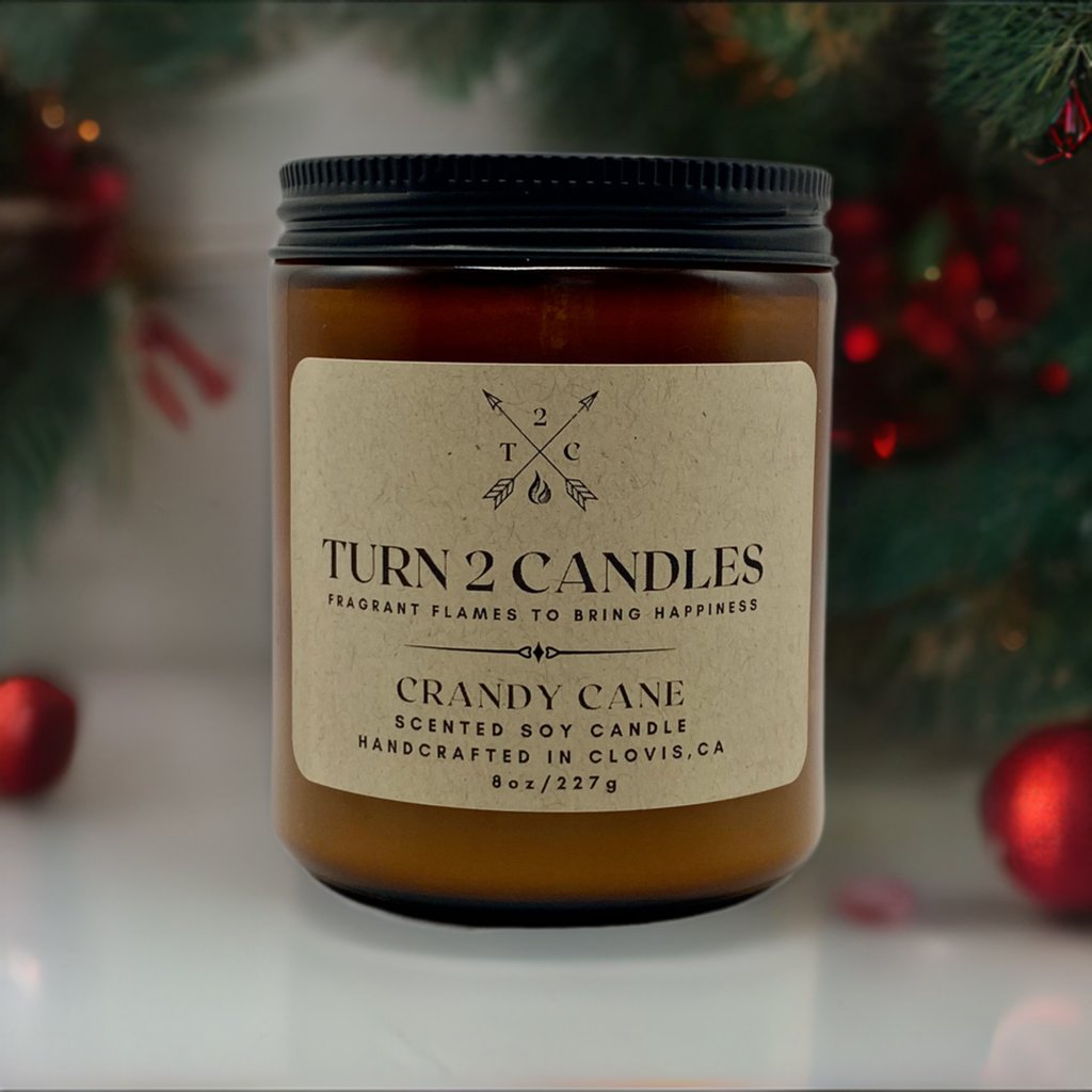 Soy Wax Candle - Crandy Cane - Premium Candle from Turn2Candles - Just $12! Shop now at Turn2Candles