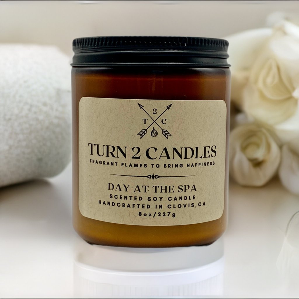 Soy Wax Candle - Day at the Spa - Premium Candle from Turn2Candles - Just $12! Shop now at Turn2Candles