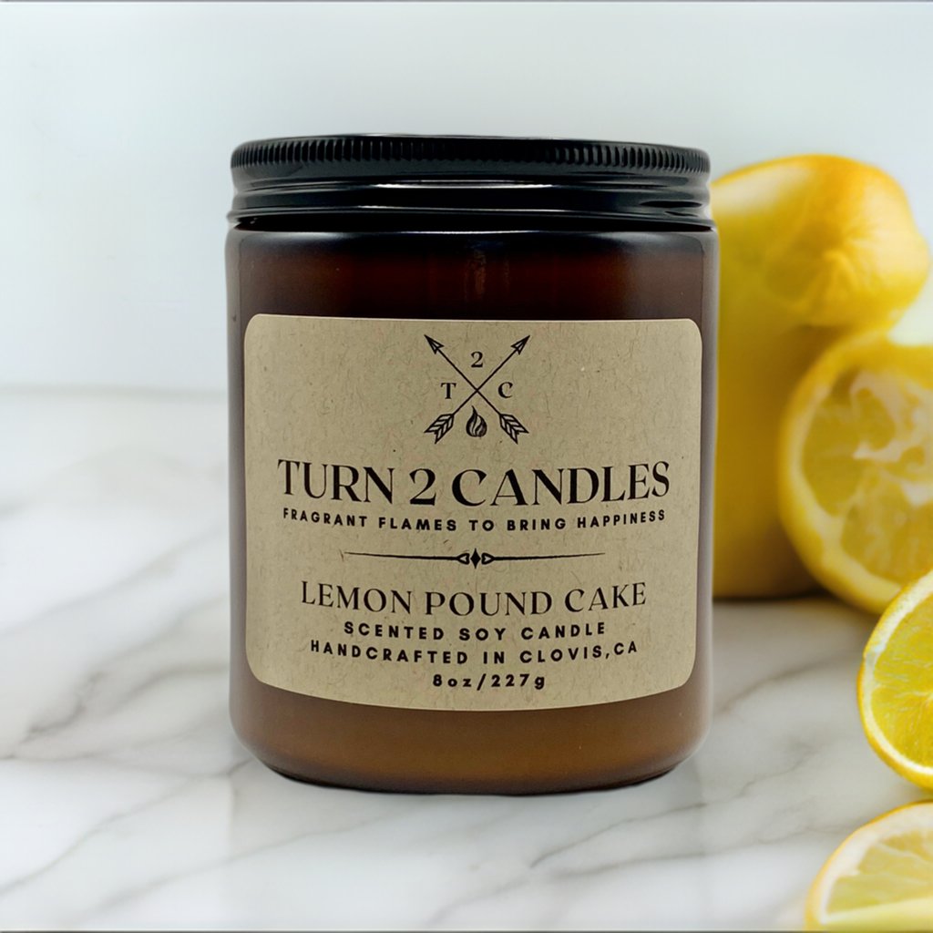 Soy Wax Candle - Lemon Pound Cake - Premium Candle from Turn2Candles - Just $12! Shop now at Turn2Candles