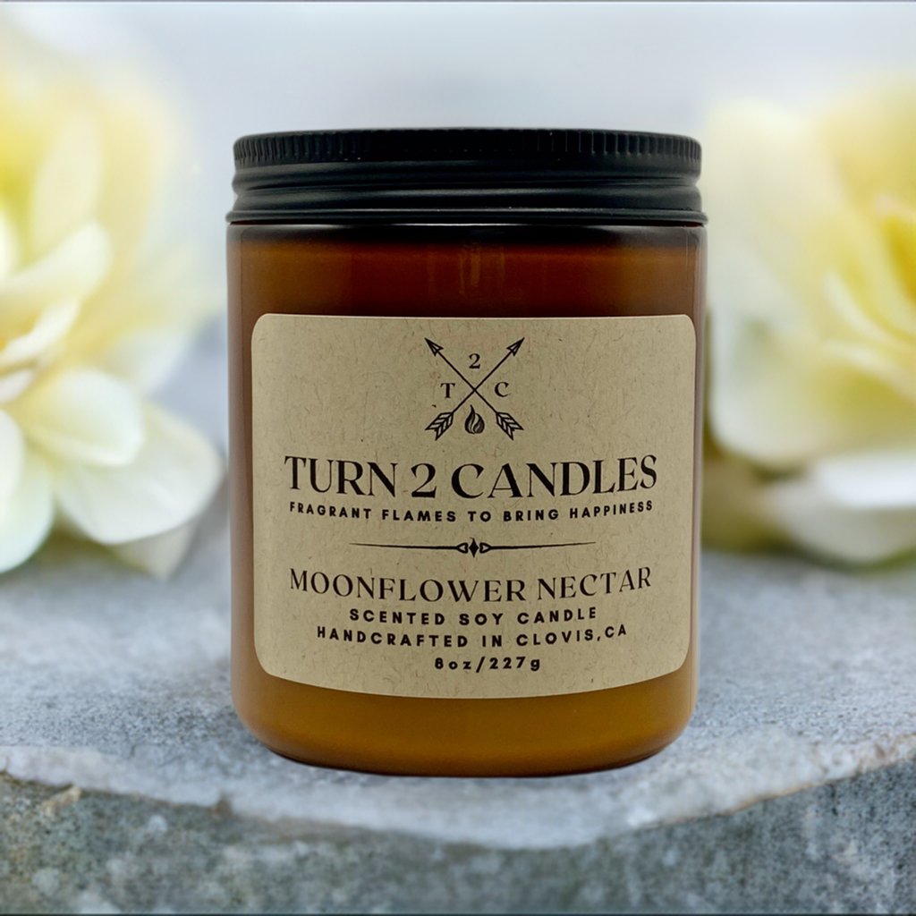 Soy Wax Candle - Moonflower Nectar - Premium Candle from Turn2Candles - Just $12! Shop now at Turn2Candles