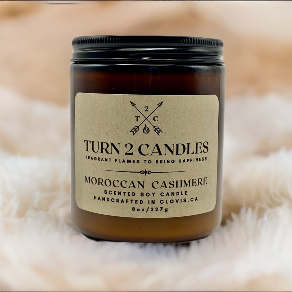 Soy Wax Candle - Moroccan Cashmere - Premium Candle from Turn2Candles - Just $12! Shop now at Turn2Candles