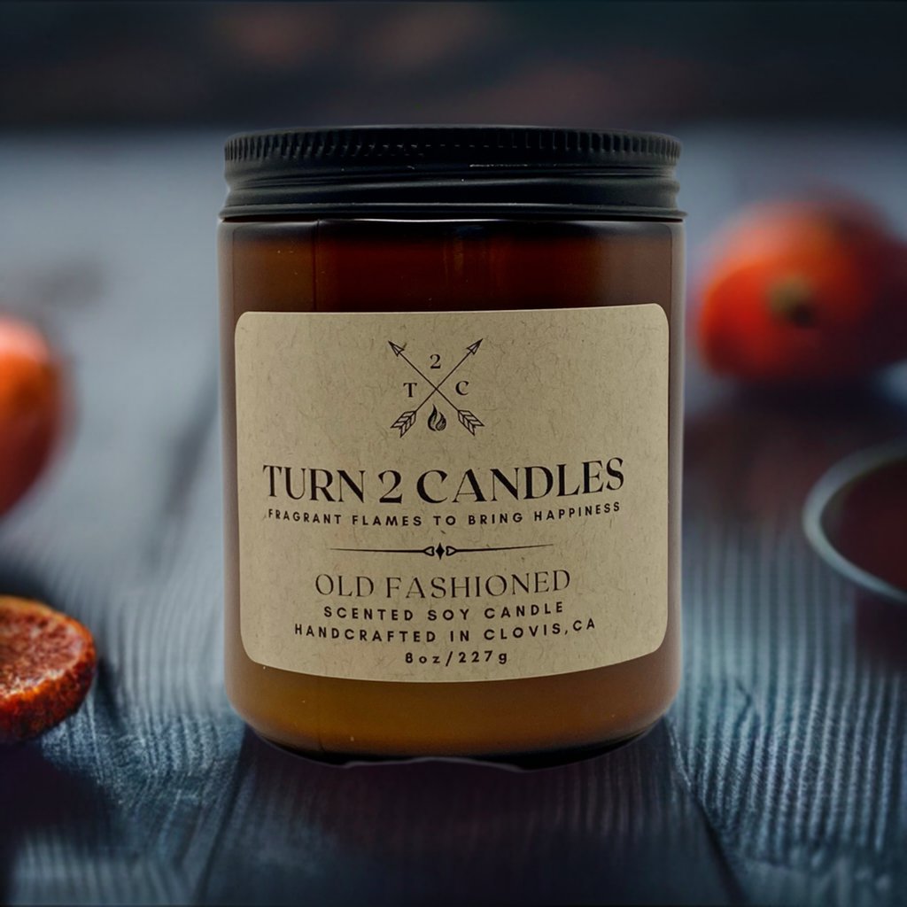 Soy Wax Candle - Old Fashioned - Premium Candle from Turn2Candles - Just $12! Shop now at Turn2Candles