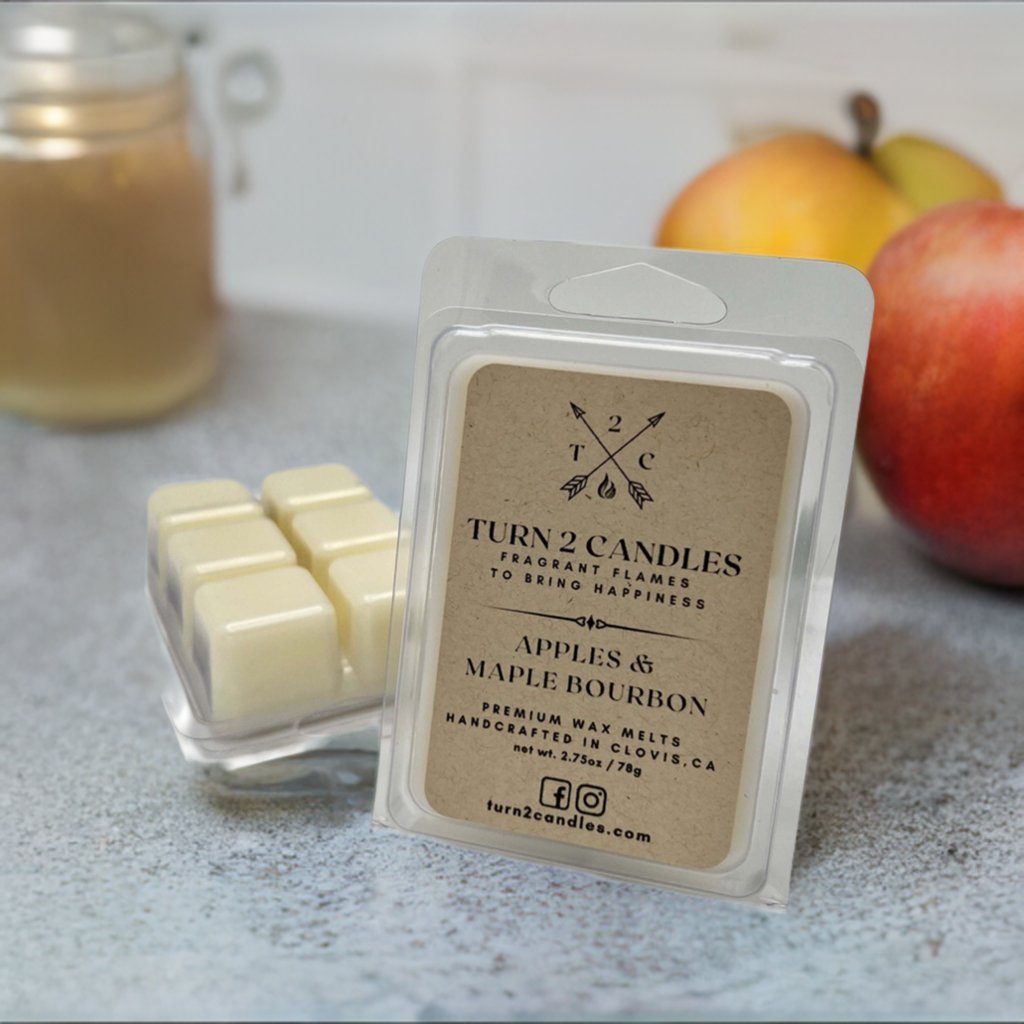 Soy Wax Melt - Apples and Maple Bourbon - Premium Wax Melt from Turn2Candles - Just $5! Shop now at Turn2Candles