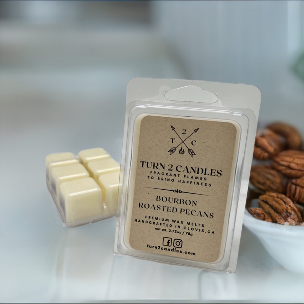 Soy Wax Melt - Bourbon Roasted Pecans - Premium Wax Melt from Turn2Candles - Just $5! Shop now at Turn2Candles