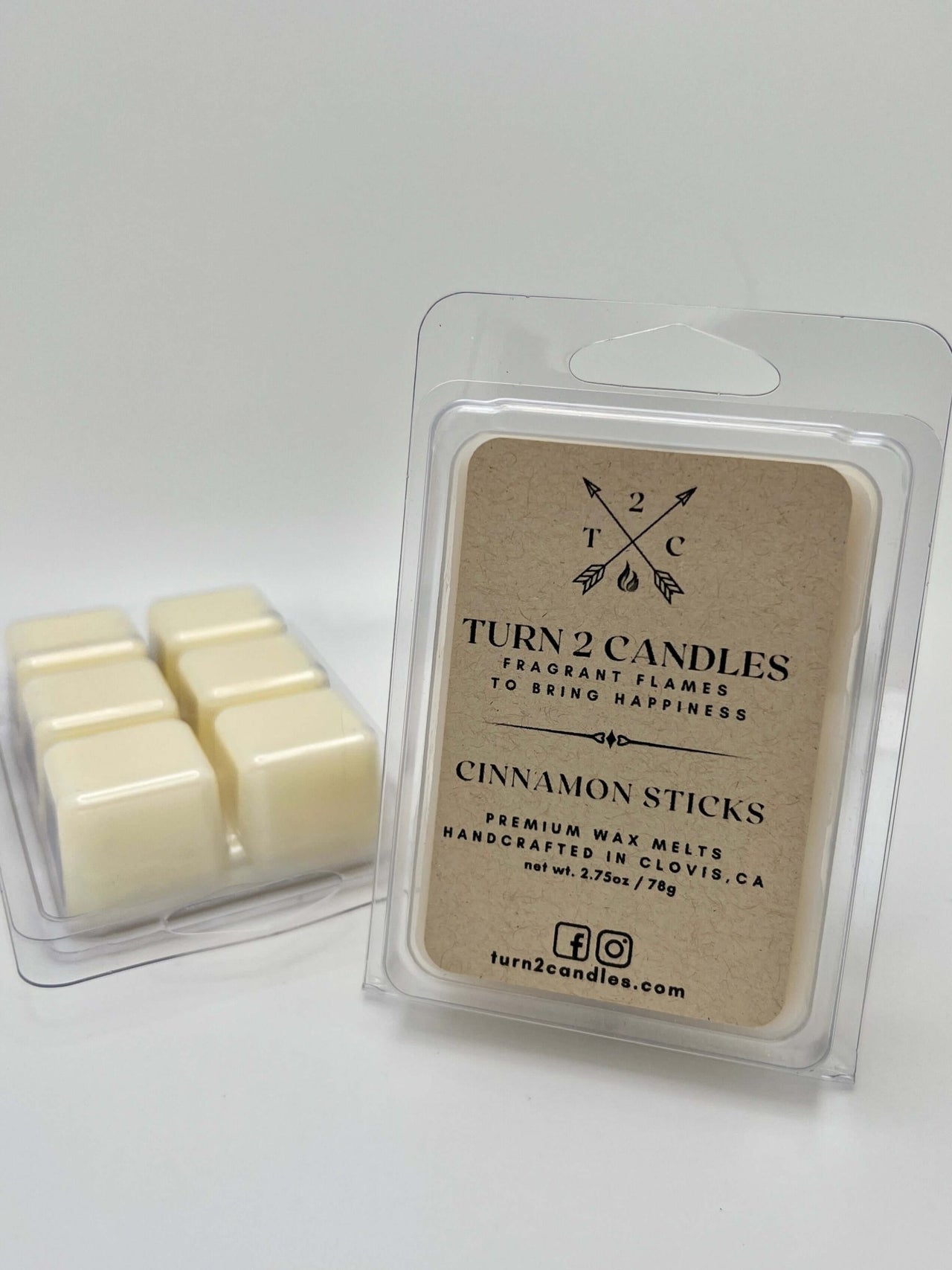 Soy Wax Melt - Cinnamon Sticks - Premium Wax Melt from Turn2Candles - Just $5! Shop now at Turn2Candles