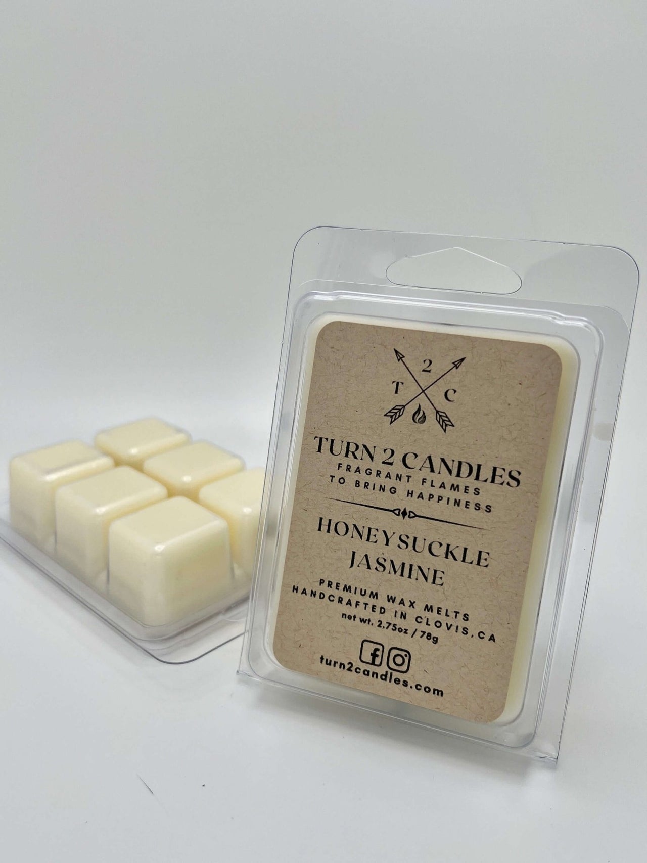 Soy Wax Melt - Honeysuckle Jasmine - Premium Wax Melt from Turn2Candles - Just $5! Shop now at Turn2Candles