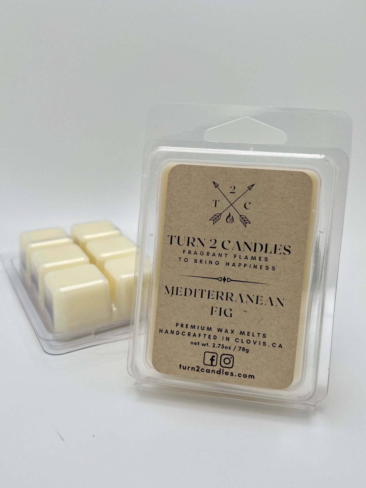 Soy Wax Melt - Mediterranean Fig - Premium Wax Melt from Turn2Candles - Just $5! Shop now at Turn2Candles