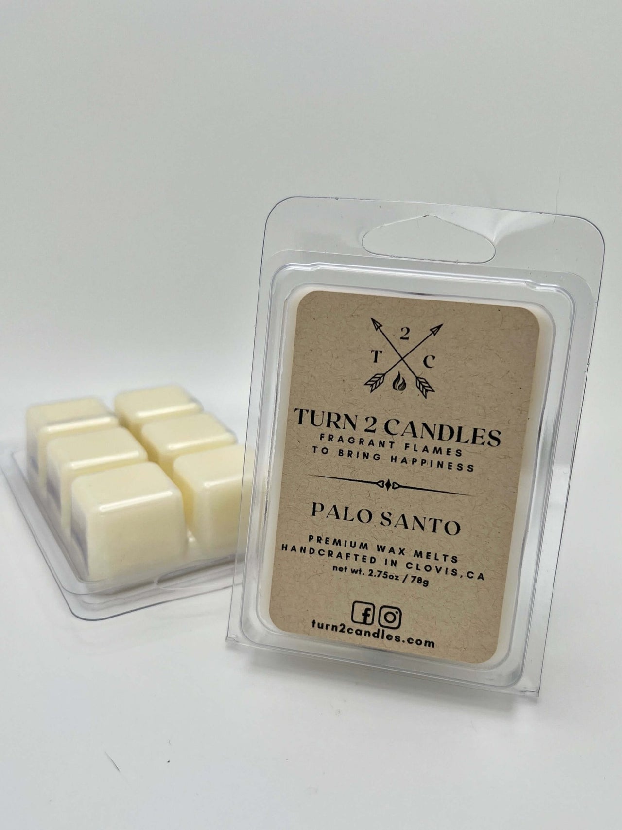 Soy Wax Melt - Palo Santo - Premium Wax Melt from Turn2Candles - Just $5! Shop now at Turn2Candles