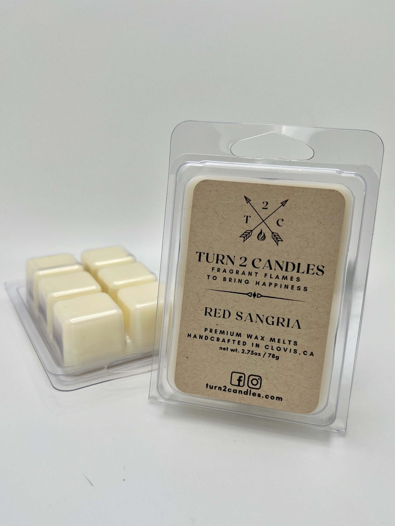 Soy Wax Melt - Red Sangria - Premium Wax Melt from Turn2Candles - Just $5! Shop now at Turn2Candles