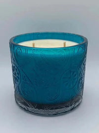 Thumbnail for Turquoise Marquis Jar Candle - Choose Your Fragrance - Premium Soy Wax Candle from Turn2Candles - Just $25! Shop now at Turn2Candles